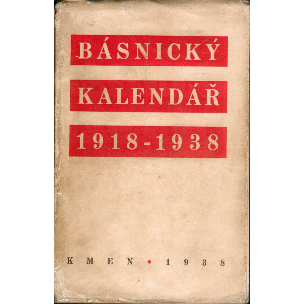 BÁSNICKÝ KALENDÁŘ LET 1918-1938