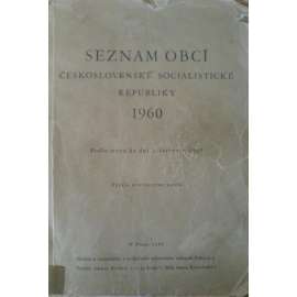 Seznam obcí Československé socialistické republiky 1960 (statistika, Československo, soupis obcí)