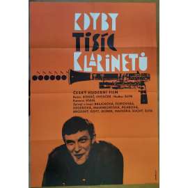 KDYBY TISÍC KLARINETŮ (filmový plakát 1964 - Jiří Suchý)