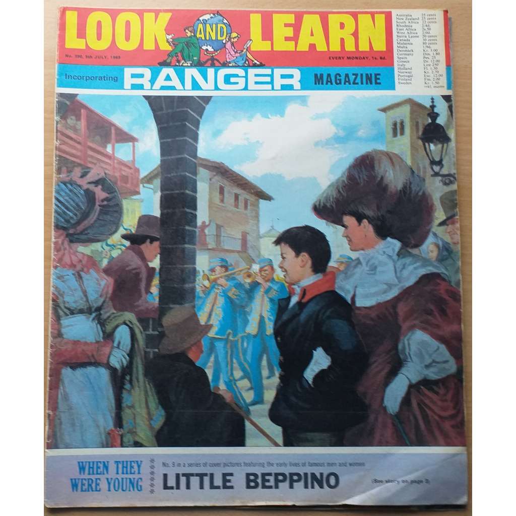 Look and Learn. No. 390, 5th July, 1969. Incorporating Ranger Magazine [anglický časopis pro děti]
