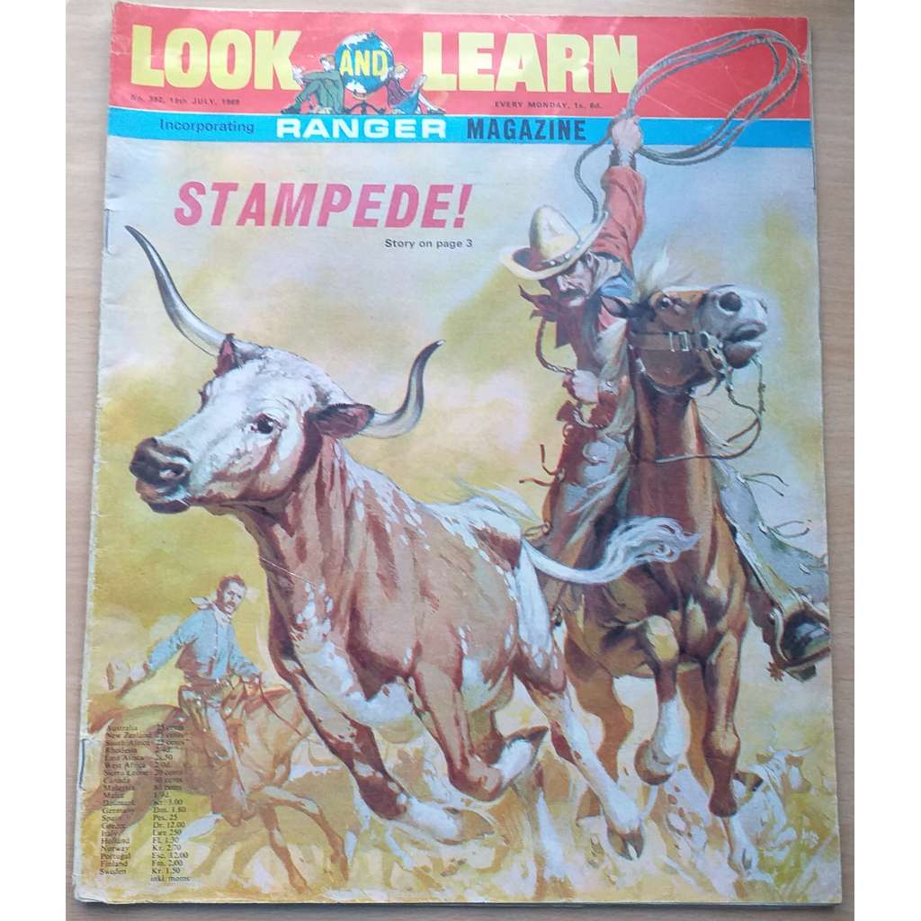 Look and Learn. No. 392, 19th July, 1969. Incorporating Ranger Magazine [anglický časopis pro děti]