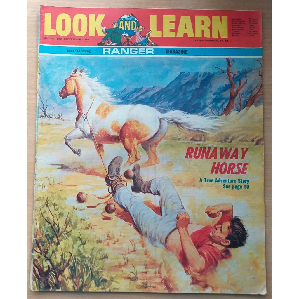 Look and Learn. No. 401, 20th September, 1969. Incorporating Ranger Magazine [anglický časopis pro děti]