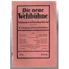 Die neue Weltbühne. Wochenschrift für Politik, Kunst, Wirtschaft. 19. Oktober 1933. Nr. 42 [týdeník]