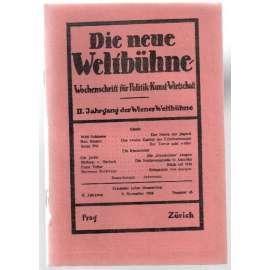 Die neue Weltbühne. Wochenschrift für Politik, Kunst, Wirtschaft. 9. November 1933. Nr. 45 [týdeník]