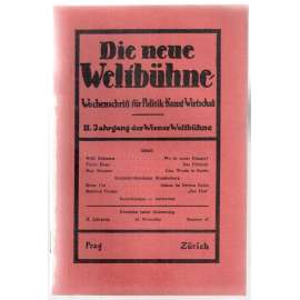 Die neue Weltbühne. Wochenschrift für Politik, Kunst, Wirtschaft. 23. November 1933. Nr. 47[týdeník]