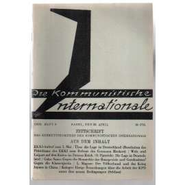 Die Kommunistische Internationale. Heft 6, Basel, den 30. April 1933 [časopis KI, sešit 6, duben 1933]