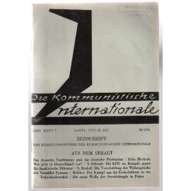 Die Kommunistische Internationale. Heft 7, Basel, den 15. Mai 1933 [časopis KI, sešit 7, květen 1933]