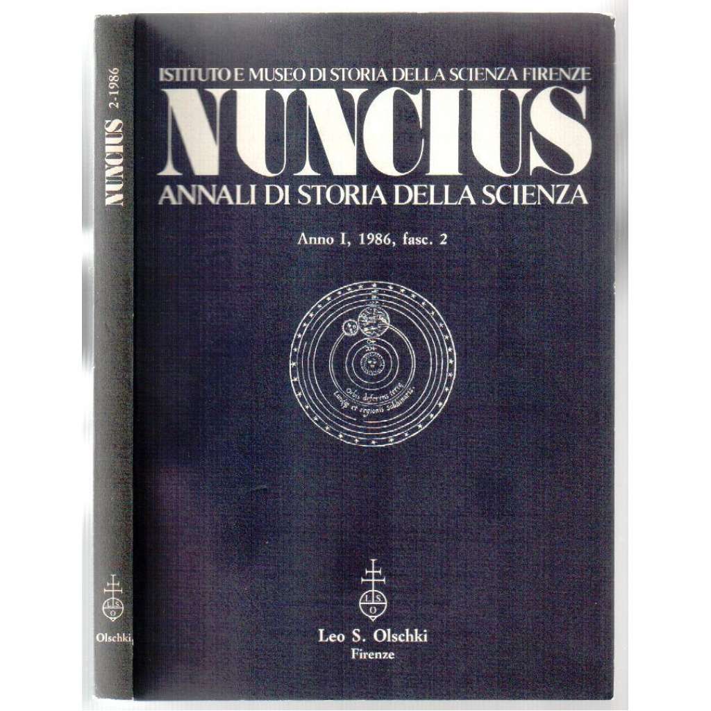 Nuncius Annali di storia della scienza. Anno I, 1986, fasc. 2 [historie, věda, ročník I, 1986, sv. 2]