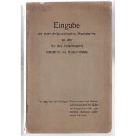 Eingabe der tschechoslowakischen Minderheiten an den Rat des Völkerbundes betreffend die Bodenreform [právo]