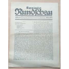 Soziale Rundschau. II. Jahrgang - Nr. 9, 15. April 1923 [periodikum, sociální zabezpečení, duben 1923]