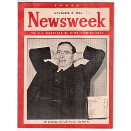 Newsweek. The U.S. Magazine of News Significance. November 18, 1946 [časopis USA, 18. listopadu1946]