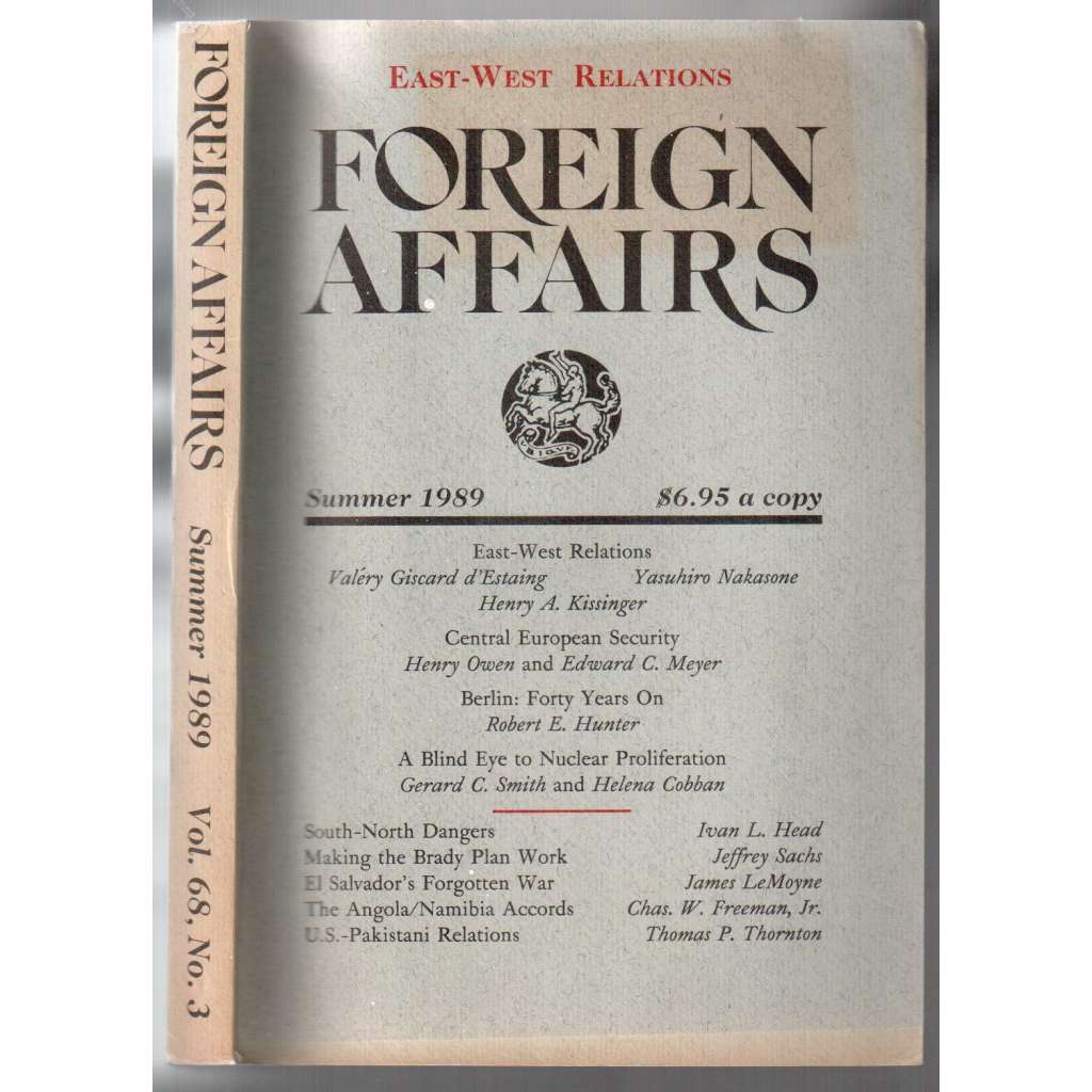 Foreign Affairs. Summer 1989, Vol. 68, No. 3 [magazín USA, léto 1989, č. 3]