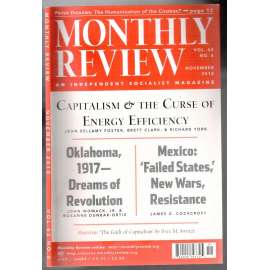 Monthly Review. An Independent Socialist Magazine. Vol. 62, No. 6, November 2010 [měsíčník USA, listopad 2010]