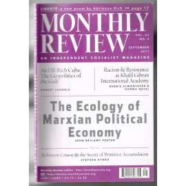 Monthly Review. An Independent Socialist Magazine. Vol. 63, No.4, September 2011 [měsíčník USA, září 2011]