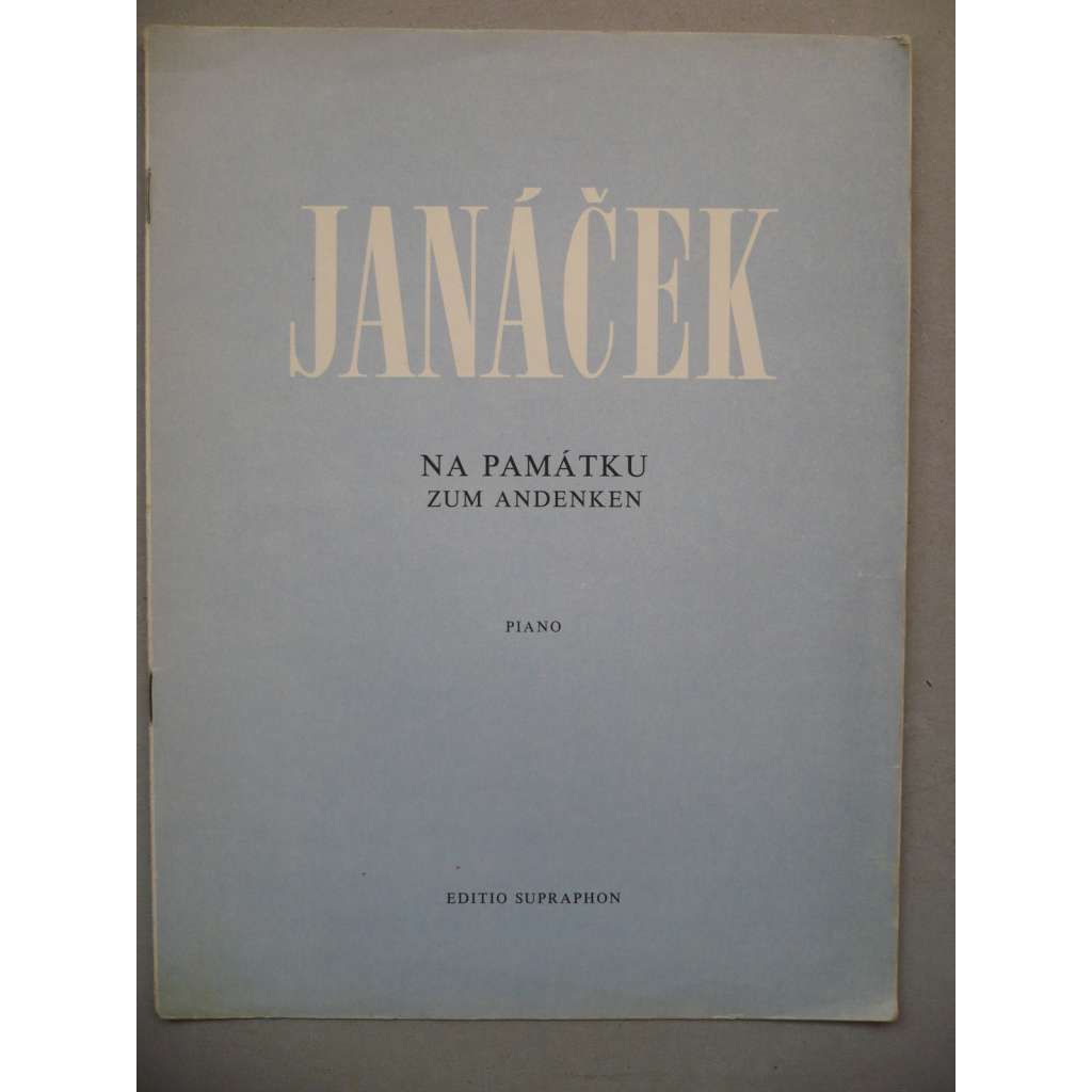 Na památku (piano) Leoš Janáček