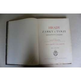 Hrady, zámky a tvrze Království českého. Díl 2  - Hradecko (historie, architektura, mj. Kostelec nad Orlicí, Opočno, Lanškroun, Jaroměř, Rychnov; polokožená vazba - vazba kůže)