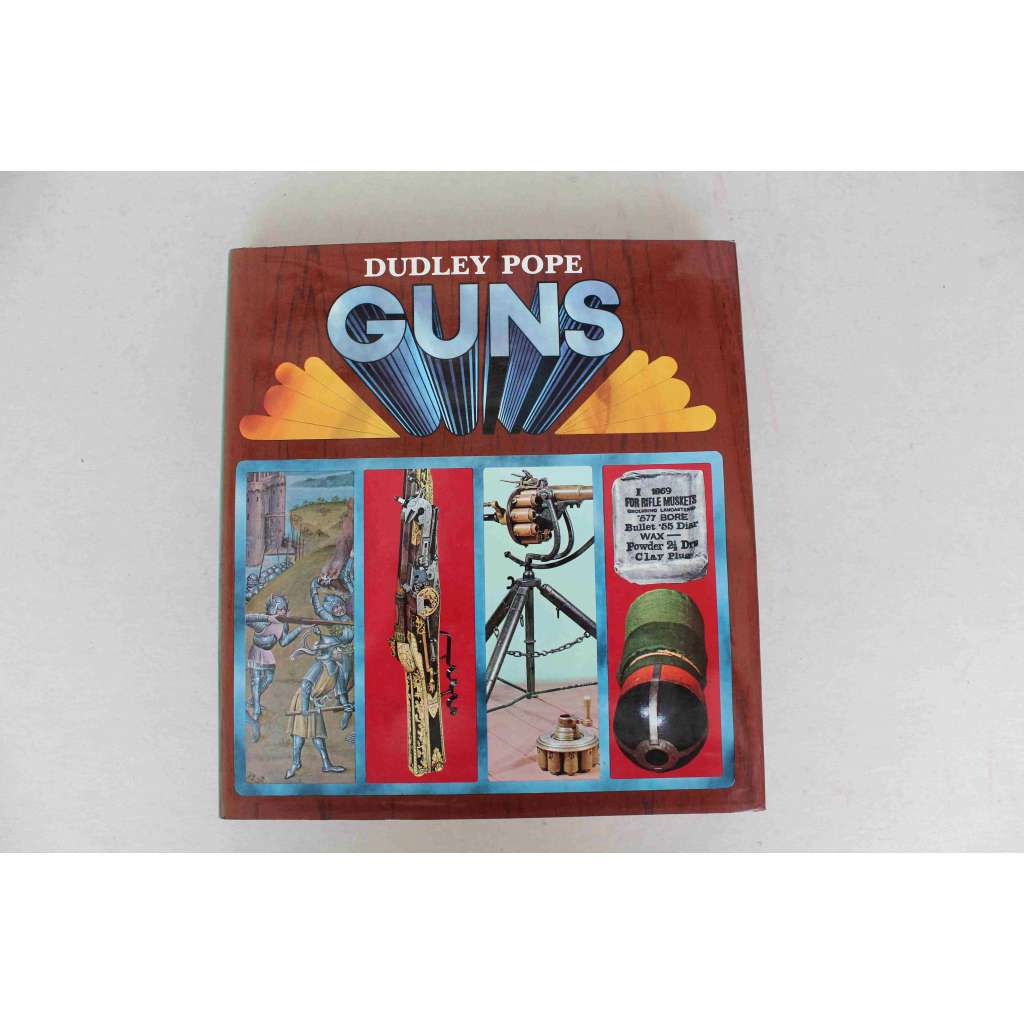 Guns (Zbraně, historie, vojenství, třicetiletá válka, první světová válka, druhá světová válka, mj. kanóny, pistole, muškety, pušky, lodě, letectví; ilustrace Max Millar)