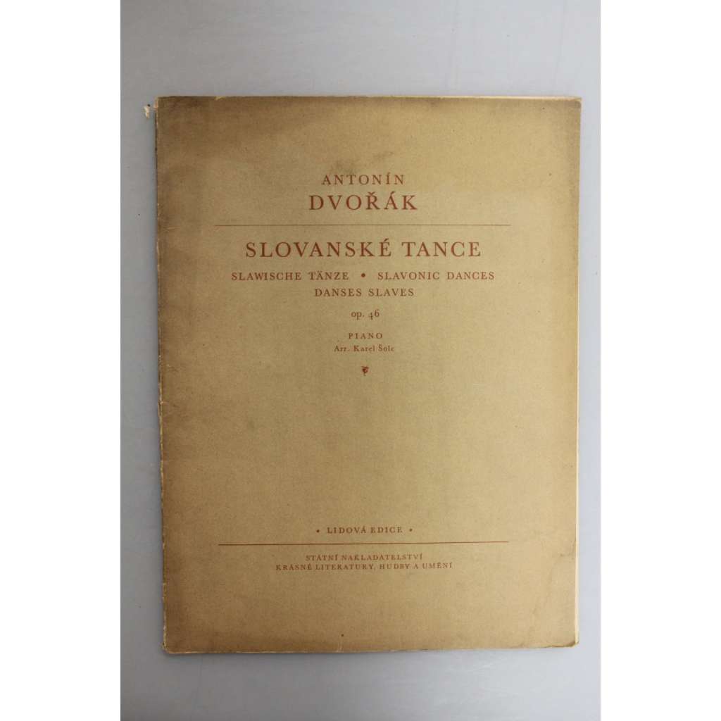 Slovanské tance, op. 46 (noty, piano - klavír)