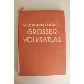 Velhagen und Klasings Grosser Volksatlas (Atlas světa; první republika, Třetí říše, Polsko, Ukrajina; poškozeno)