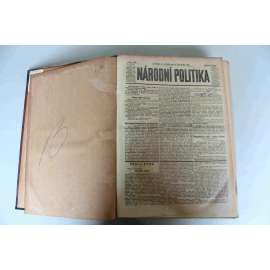 Národní politika 1911, ročník XXIX [6] (listopad, prosinec) [noviny, deník, Rakousko Uhersko, mj. Italsko-turecká válka, Revoluce v Číně, Památce Boženy Němcové, Brandejs nad Labem [Brandýs]; inzerce