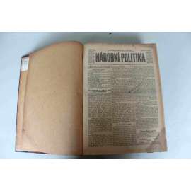 Národní politika 1909, ročník XXVII [5] (září, říjen) [noviny, deník, Rakousko Uhersko, mj. Události na Balkáně, Výprava českého Sokolstva do Ameriky, Uherské zmatky, Zemský sněm, Trojspolek, inzerce Laurin a Klement]