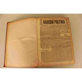 Národní politika 1919, ročník XXXVII (leden-květen) [noviny, deník, první republika, mj. Vznik ČSR [Masaryk, Kramář], Pronikání bolševismu a boj proti němu, Socialistická válka v Berlíně, Národní shromáždění, Češi na Těšínsku, O lužických Srbech)