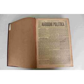 Národní politika 1909, ročník XXVII [6] (listopad, prosinec) [noviny, deník, Rakousko Uhersko, mj. Smutná role Poláků, Návštěva Turků v Praze, Krise v Uhrách, Bělehrad, Dělí se - Evropa, Krise v Řecku, inzerce)