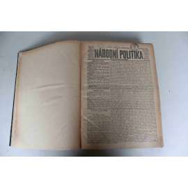 Národní politika 1924 ročník XLII (březen, duben) [noviny, deník, první republika, mj. K dnešnímu jubileu Smetanovu [B. Smetana], Volby na Podkarpatské Rusi, Ochrana nájemníků, Adolf Hitler - proces, Chystaná smlouva Itálie s ČSR, inzerce]