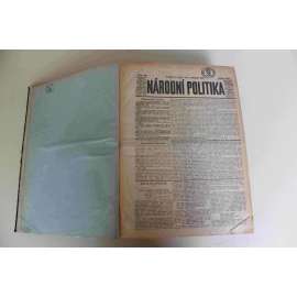 Národní politika 1928 ročník XLVI (listopad, prosinec) [noviny, deník, první republika, mj. Min. financí Engliš na odchodu, Nové poštovní museum v Praze, Presidentské volby USA, Slovanská epopeje s Slovanský krb [Mucha], Paavo Nurmi. inzerce]