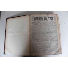 Národní politika 1899 ročník XVII (leden-březen) [noviny, deník, Rakousko Uhersko, mj. Protirakouská intrika v německu, Opětné pokusy česko-německého smíru, Český sněm a jazyková otázka, inzerce)