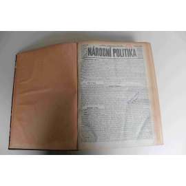 Národní politika 1900 ročník XVIII (říjen-prosinec) [noviny, deník, Rakousko Uhersko, mj. Revoluce v Číně, Válka v jižní Africe, Vatikán a Pešť, Polenské vraždy [Hilsnerova aféra], inzerce)