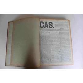 Čas. List věnovaný veřejným otázkám (červenec - září) 1910, ročník XXIII [noviny, deník realistů - Herben, Masaryk, Cyril Dušek ad., mj. Rusínský dopis [Lvov], Slovanský sjezd Sofie, Masaryk na Kozím Hrádku, Povodně - Morava]