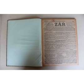 Zář. Krejcarový týdenník pracujícího lidu 1903, ročník VII (noviny, týdeník, Rakousko Uhersko, mj. Kapitola o rovnosti, Proč jsem socialistou, Fr. Lad. Rieger, Hrůzovláda v Chorvatsku)