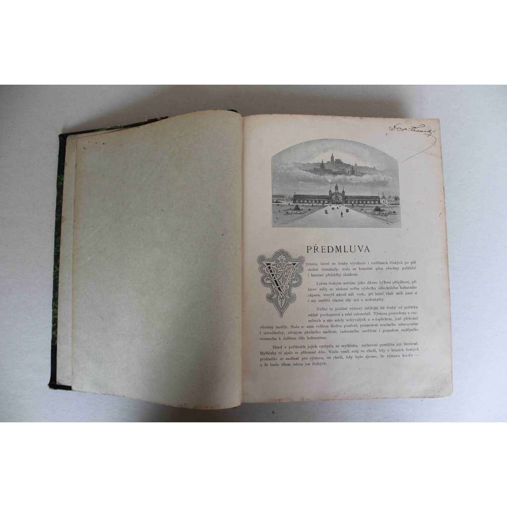 Jubilejní výstava zemská království českého 1891 (Výstaviště Praha, umění, řemesla, architektura, technika, zemědělství, chemie; polokožená vazba - vazba kůže)
