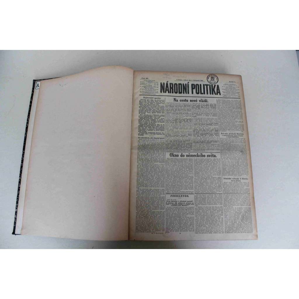 Národní politika 1932, roč. L (listopad-prosinec) (noviny, deník, první republika, mj. Zimní stadion na Štvanici otevřen, Roosevelt americkým presidentem, Gustav Adolf, Demise Papenovy vlády v Německu, Nastává doba nepříjemných úspor)