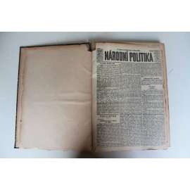 Národní politika 1919, ročník XXXVII (leden) [noviny, deník, první republika, mj. Vznik ČSR [Masaryk, Kramář], Pronikání bolševismu a boj proti němu, Německé Rakousko zůstane samostatnou republikou, Atentát Kramář)