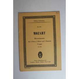 Divertimento for 2 Oboes, 2 Horns and 2 Bassoons F major (Noty, hoboj, lesní roh, fagot)