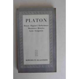 Menon. Hippias I. Euthydemos. Menexenos. Kratylos. Lysis. Symposion (edice: Sämtliche Werke 2) [Platón, mj. Menón, Hostina; antika, Staré Řecko, filozofie)