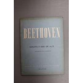 Sonáta D dur Op. 10, II. (noty; revidoval L. Kundera; obálka František Muzika)