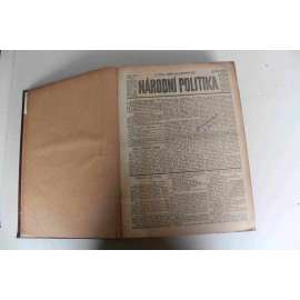 Národní politika 1908 [6] ročník XXVI (listopad, prosinec) [noviny, deník, Rakousko Uhersko, mj. Události na Balkáně, Maroko, Taft presidentem USA, Císař Vilém v Schönbrunnu, Vodovod velké Prahy, Srbsko a Černá Hora, Stanné právo v Praze zrušeno)