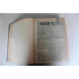 Národní politika 1926 ročník XLIV (červenec, srpen) [noviny, deník, první republika, mj. Sokolský slet, Spojené státy slovanské, Mistr Jan Hus, Karel V. Rais - úmrtí, Úprava Velké Prahy, Interview s presidentem Masarykem, Generál Rudolf Gajda)