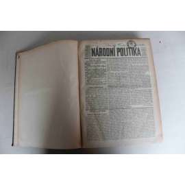 Národní politika 1924 ročník XLII (leden, únor) [noviny, deník, první republika, mj. Kouříte? Nekouříte? A proč?, Organisace Francie pro možnost války, Rok Smetanův, Cyril Dušek - úmrtí, Proti korupci, President Wilson - úmrtí, Polsko)