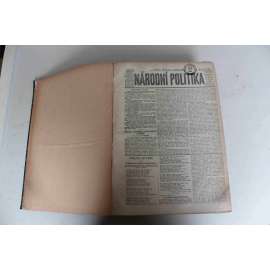 Národní politika 1925, ročník XLIII (březen, duben) [noviny, deník, první republika, mj. Říšský president Ebert zemřel, Masarykovy oslavy, Coolidgeovo nové presidentství, Otázka zabezpečení a Anglie, Ludendorff odbytou veličinou)