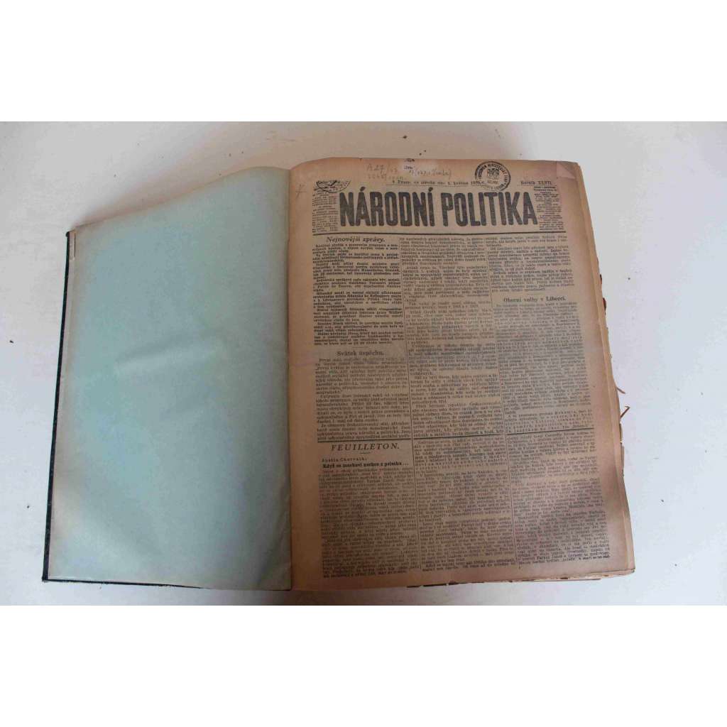 Národní politika 1929 ročník XLVII (květen, červen) [noviny, deník, první republika, mj. Tryzna za gen. Štefánika, Krvavý první máj v Berlíně, President T. G. Masaryk o oslavách svatováclavských, Mistr Kubelík v Pekingu)