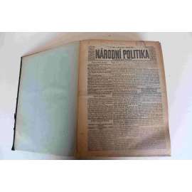 Národní politika 1929 ročník XLVII (březen, duben) [noviny, deník, první republika, mj. Okolo prohibice, Plukovník Alois Eliáš, Rozkošný zámeček v Troji, Povstání v Mexiku, Národní politika o velikonocích, Plukovník Redl)