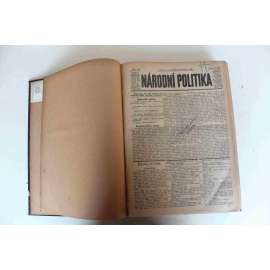 Národní politika 1905 [4] ročník XXIII (červenec, srpen) [noviny, deník, Rakousko Uhersko, mj. Revoluční hnutí v Rusku, Válka rusko-japonská, Maroko, Dnešní stav v Makedonii, Krise v Uhrách, Tělesné tresty v Dánsku, inzerce)