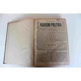 Národní politika 1917, ročník XXXV (leden-březen) [noviny, deník, Rakousko Uhersko, první světová válka mj. Válka světová, Amnestie, Armádní a lodní rozkaz císaře Karla, Roztržka s Amerikou, Revoluce v Petrohradě - abdikace car Mikuláš II.)