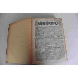 Národní politika 1928 ročník XLVI (červenec, srpen) [noviny, deník, první republika, mj. Druhý sjezd čs. legionářů v Praze [legie, legionáři], Engliš - interview, Olympiada Amsterdam, Politické vraždění v Jugoslavii, Slovensko pro republiku)