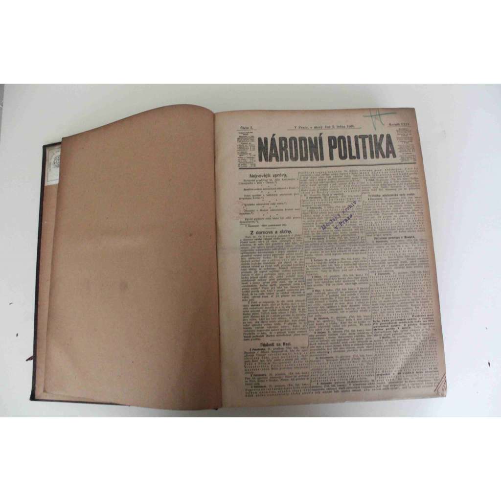 Národní politika 1906 [1] ročník XXIV (leden, únor) [noviny, deník, Rakousko Uhersko, mj. Události na Rusi, Mezi Německem a Francií, Sensační proces ve Francii, Mír nebo válka?, Celní spor se Srbskem, Volební reforma)