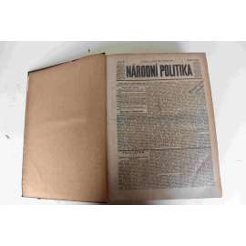 Národní politika 1911, ročník XXVIX [2] (březen, duben) [noviny, deník, Rakousko Uhersko, mj. Čeho vyžaduje pravá myšlenka rakouská, Brněnští němci proti druhé české universitě, Revoluce v Mexiku, Události na Balkáně, V Muchově ateliéru [Alfons Mucha])